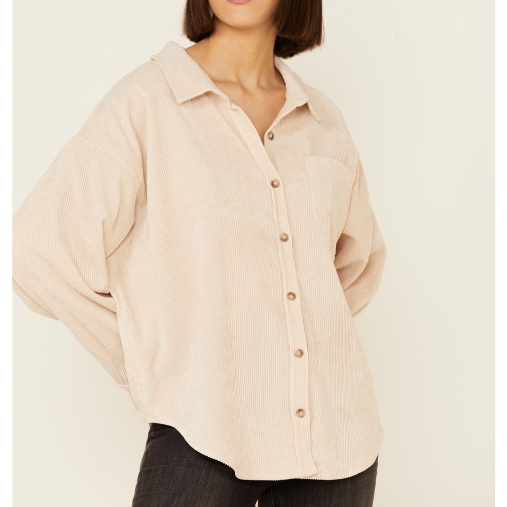 Oversized corduroy long sleeve